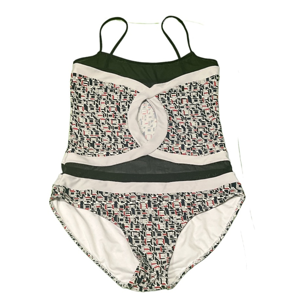Authentic Chanel signature one piece bathing suit sz 8 Euro 42 - Picture 3 of 10
